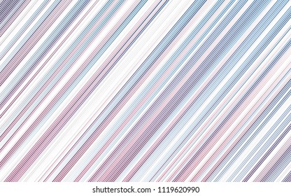 Light Blue, Red vector cover with long lines. Blurred decorative design in simple style with lines. The pattern can be used for busines ad, booklets, leaflets