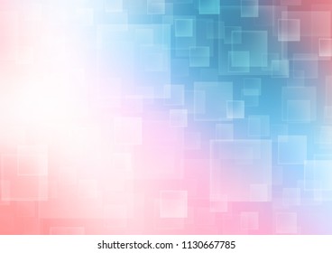 Light Blue, Red vector cover in polygonal style. Illustration with set of colorful rectangles. Smart design for your business advert.