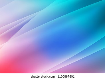 Light Blue, Red vector cover with long lines. Decorative shining illustration with lines on abstract template. Best design for your ad, poster, banner.