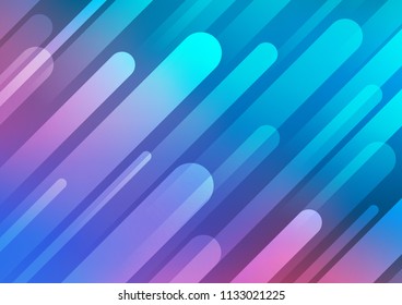 Light Blue, Red vector cover with long lines. Blurred decorative design in simple style with lines. The template can be used as a background.