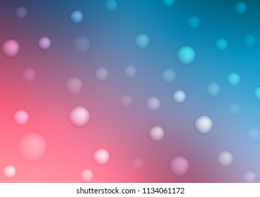 Light Blue, Red vector cover with spots. Modern abstract illustration with colorful water drops. The pattern can be used for beautiful websites.