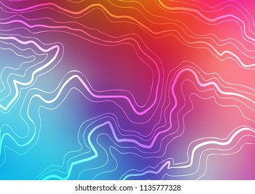Light Blue, Red vector cover with long lines. Glitter abstract illustration with colored sticks. The pattern can be used for websites.
