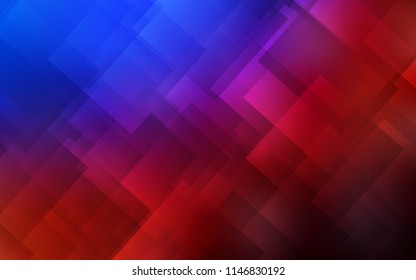 Light Blue, Red vector cover with stright stripes. Shining colored illustration with sharp stripes. Template for your beautiful backgrounds.