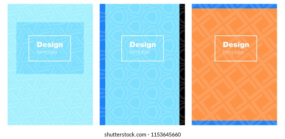 Light Blue, Red vector cover for notebooks. Web interface on abstract background with colorful gradient. Completely new template books.