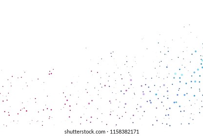 Light Blue, Red vector  cover with spots. Glitter abstract illustration with blurred drops of rain. Pattern can be used as texture of water, rain drops.