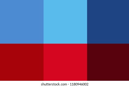 Light Blue, Red vector cover with colorful palette. Illustration with set of spectral palette. Smart set of colors for your work as a designer.