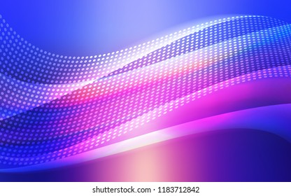Light Blue, Red vector cover with spots, lines. Abstract illustration with colorful discs and triangles. Pattern for design of fabric, wallpapers.