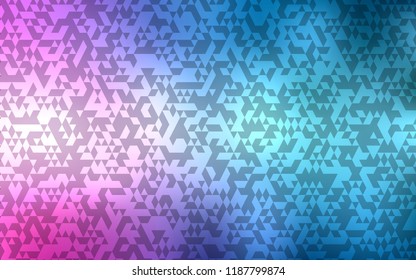 Light Blue, Red vector cover in polygonal style. Modern abstract illustration with colorful triangles. Pattern can be used for websites.