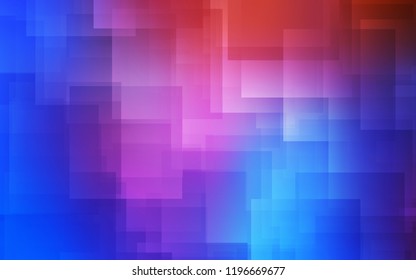 Light Blue, Red vector cover with stright stripes. Lines on blurred abstract background with gradient. Template for your beautiful backgrounds.