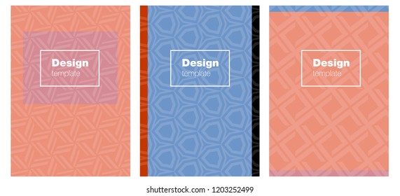 Light Blue, Red vector cover for notebooks. Abstract booklet on colored background with gradient. Pattern for business books, journals.