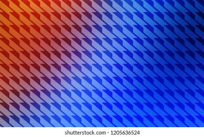 Light Blue, Red vector cover with stright stripes. Colorful shining illustration with lines on abstract template. Pattern for your busines websites.