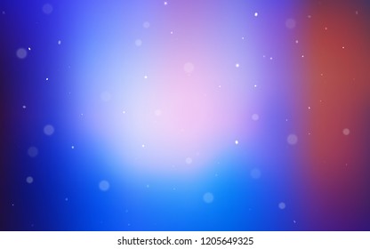 Light Blue, Red vector cover with spots. Glitter abstract illustration with blurred drops of rain. Pattern can be used for beautiful websites.