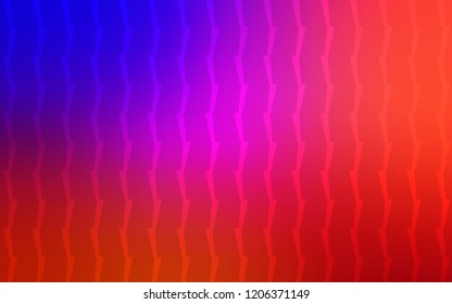 Light Blue, Red vector cover with stright stripes. Decorative shining illustration with lines on abstract template. Pattern for ads, posters, banners.