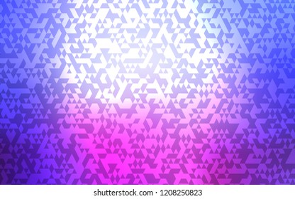 Light Blue, Red vector cover in polygonal style. Glitter abstract illustration with triangular shapes. Modern template for your landing page.