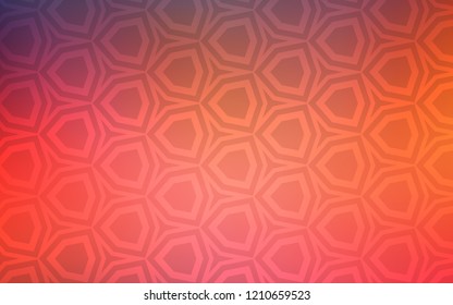 Light Blue, Red vector cover with set of hexagons. Abstract illustration with colorful hexagons. New template for your brand book.