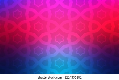 Light Blue, Red vector cover with small and big stars. Decorative illustration with stars on abstract template. Pattern for wrapping gifts.