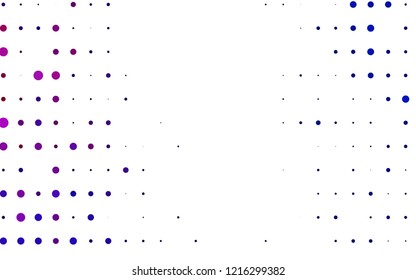 Light Blue, Red vector cover with spots. Glitter abstract illustration with blurred drops of rain. Pattern of water, rain drops.