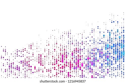 Light Blue, Red vector cover with spots. Blurred decorative design in abstract style with bubbles. Design for posters, banners.