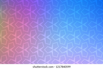 Light Blue, Red vector cover in polygonal style. Abstract gradient illustration with rectangles. Pattern for busines ad, booklets, leaflets