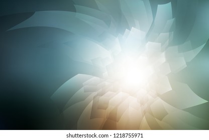 Light Blue, Red vector cover with set of hexagons. White background with colorful hexagons. New template for your brand book.