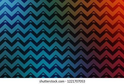 Light Blue, Red vector cover with polygonal style. Abstract gradient illustration with triangles, lines. Template for wallpapers.