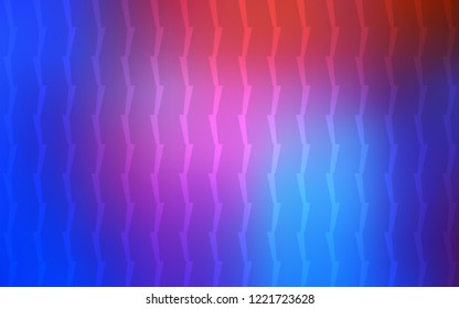 Light Blue, Red vector cover with stright stripes. Decorative shining illustration with lines on abstract template. Pattern for your busines websites.