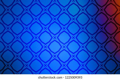 Light Blue, Red vector cover with small and big stars. Stars on blurred abstract background with gradient. Best design for your ad, poster, banner.