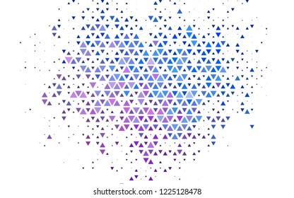 Light Blue, Red vector cover in polygonal style. Abstract gradient illustration with triangles. Pattern can be used for websites.