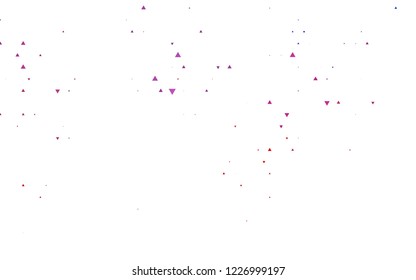 Light Blue, Red vector cover in polygonal style. Beautiful illustration with triangles in nature style. Modern template for your landing page.