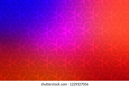 Light Blue, Red vector cover in polygonal style. Rectangles on abstract background with colorful gradient. The template can be used as a background.