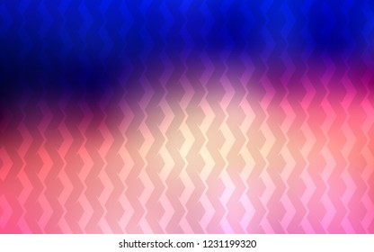Light Blue, Red vector cover with stright stripes. Blurred decorative design in simple style with lines. Best design for your ad, poster, banner.