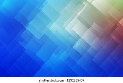 Light Blue, Red vector cover with stright stripes. Decorative shining illustration with lines on abstract template. Best design for your ad, poster, banner.