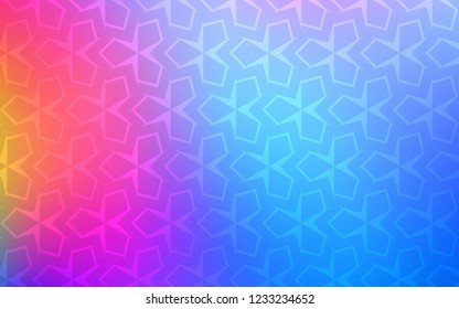 Light Blue, Red vector cover in polygonal style. Abstract gradient illustration with rectangles. The template can be used as a background.