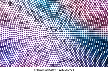 Light Blue, Red vector cover in polygonal style. Illustration with set of colorful rectangles. Modern template for your landing page.