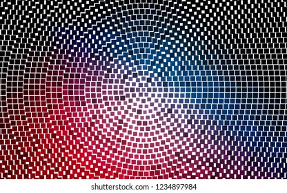Light Blue, Red vector cover in polygonal style. Abstract gradient illustration with rectangles. Smart design for your business advert.