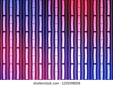 Light Blue, Red vector cover with long lines. Lines on blurred abstract background with gradient. Best design for your ad, poster, banner.
