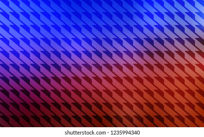 Light Blue, Red vector cover with stright stripes. Colorful shining illustration with lines on abstract template. Best design for your ad, poster, banner.