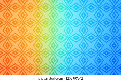 Light Blue, Red vector cover in polygonal style. Illustration with set of colorful rectangles. Smart design for your business advert.