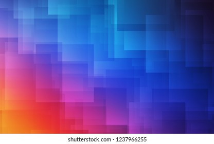 Light Blue, Red vector cover with stright stripes. Decorative shining illustration with lines on abstract template. Best design for your ad, poster, banner.