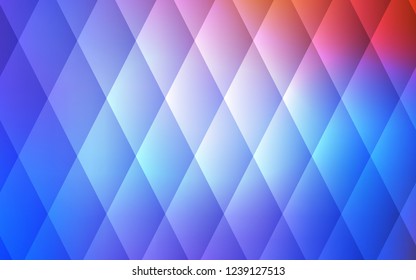 Light Blue, Red vector cover in polygonal style. Beautiful illustration with rectangles and squares. Modern template for your landing page.