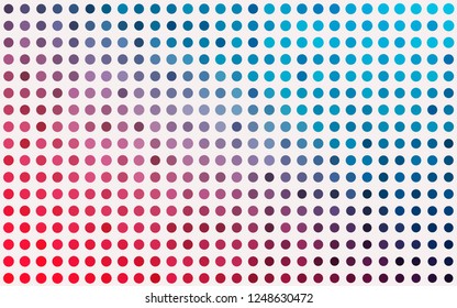 Light Blue, Red vector cover with spots. Modern abstract illustration with colorful water drops. Design for posters, banners.