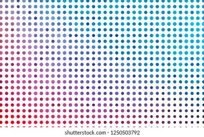 Light Blue, Red vector cover with spots. Abstract illustration with colored bubbles in nature style. Design for business adverts.