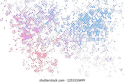 Light Blue, Red vector cover with spots. Blurred decorative design in abstract style with bubbles. Design for posters, banners.