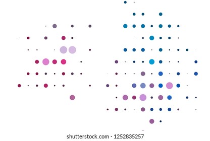 Light Blue, Red vector cover with spots. Abstract illustration with colored bubbles in nature style. Pattern for ads, leaflets.