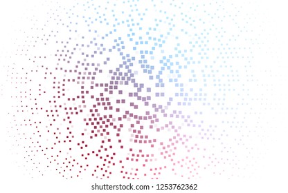 Light Blue, Red vector cover in polygonal style. Modern abstract illustration with colorful rectangles. The template can be used as a background.