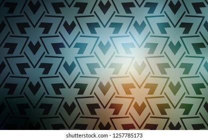 Light Blue, Red vector cover with polygonal style. Illustration with set of colorful triangles, lines. Pattern for websites.