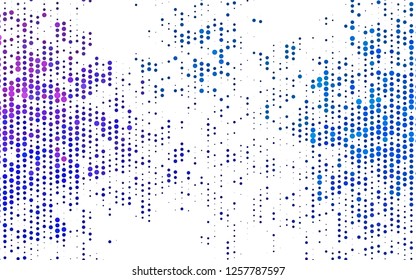 Light Blue, Red vector cover with spots. Blurred bubbles on abstract background with colorful gradient. Design for posters, banners.