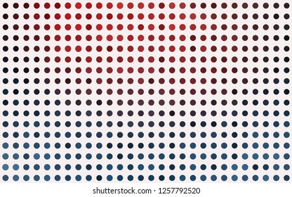 Light Blue, Red vector cover with spots. Illustration with set of shining colorful abstract circles. Pattern for beautiful websites.