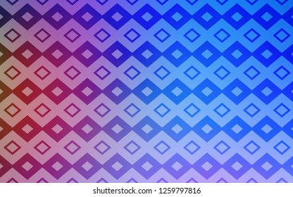 Light Blue, Red vector cover in polygonal style. Abstract gradient illustration with rectangles. The template can be used as a background.