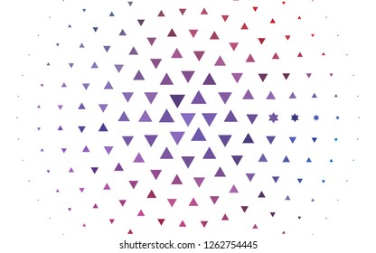 Light Blue, Red vector cover in polygonal style. Abstract gradient illustration with triangles. Template for wallpapers.